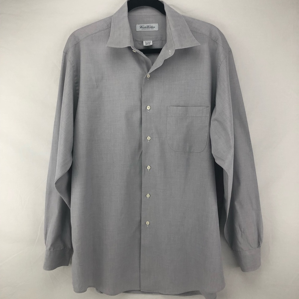 Brooks Brother Grey Button Down Dress Shirt